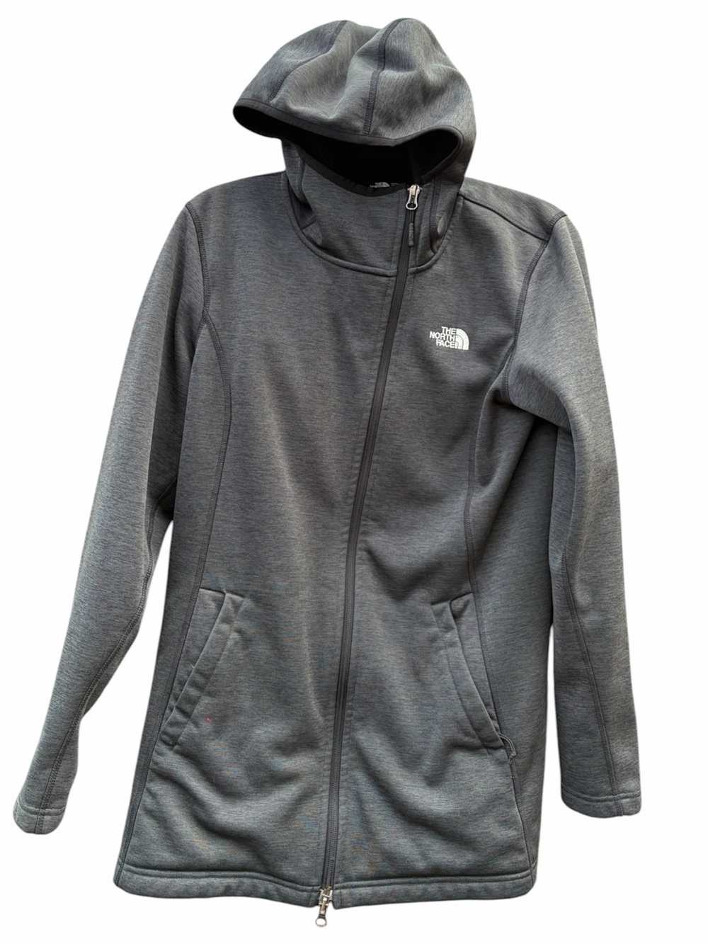 The North Face Charcoal Gray Hooded Performance Jacket large